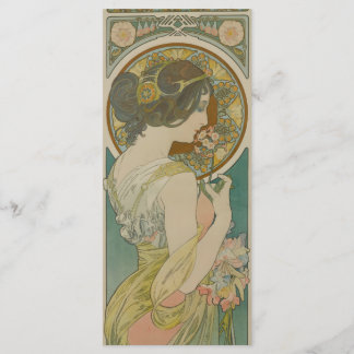 Primrose door Alphonse Mucha (1899) Bladwijzer Menu
