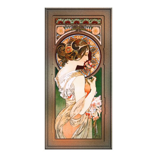 Primrose door Alphonse Mucha Foto Afdruk (Voorkant)