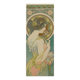 Primrose door Alphonse Mucha Foto Afdruk