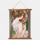 Primrose door Alphonse Mucha Hangend Wandkleed (Voorkant)