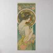 Primrose door Alphonse Mucha Poster (Voorkant)