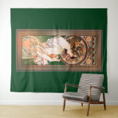 Primrose door Alphonse Mucha Wandkleed (In Situ (horizontaal))