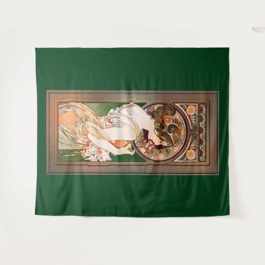 Primrose door Alphonse Mucha Wandkleed (Voorkant (horizontaal))