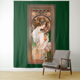 Primrose door Alphonse Mucha Wandkleed