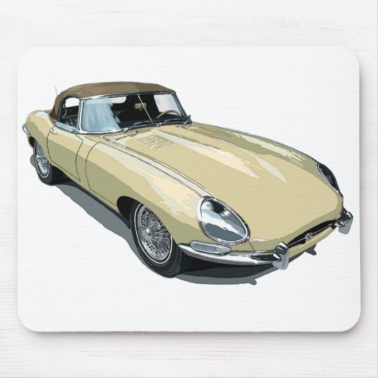 Primrose E Type Roadster Muismat (Voorkant)