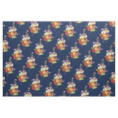 Primrose  Elegant Navy Floral Pattern Retro Stof (Fat Quarter)