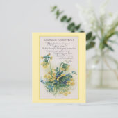 Primrose en vergeet-mij-niet  Verjaardag Briefkaart (Staand voorkant)