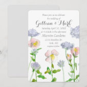 Primrose Flowers Aangepaste persoonlijke bruiloft Kaart (Voorkant / Achterkant)