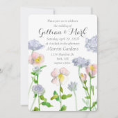 Primrose Flowers Aangepaste persoonlijke bruiloft Kaart (Voorkant)