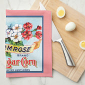 Primrose Flowers  Crate Art Kitchen Towel Theedoek (Quarter Fold)