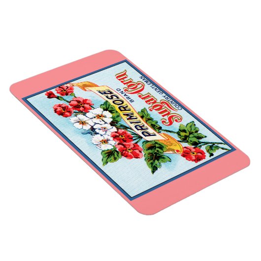 Primrose Flowers  Crate Label Art Magnet Magneet (Rechterzijde)