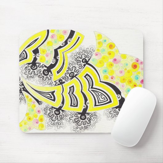 Primrose fractal-stijl design muismat (Met muis)