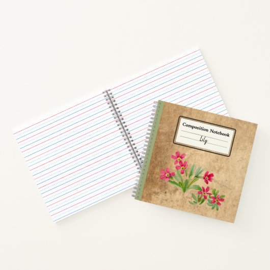 Primrose gepersonaliseerde compositie notitieboek (Binnen)