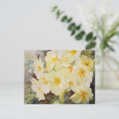 Primrose Posy Briefkaart (Staand voorkant)