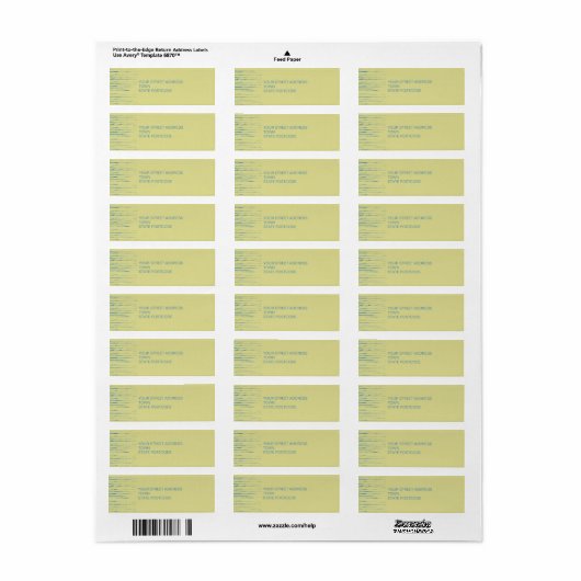 Primrose Return Address Label (Full Sheet)