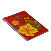 Primrose rood geel fijn notitieboek (Rechterzijde)