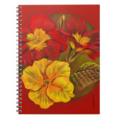 Primrose rood geel fijn notitieboek (Voorkant)