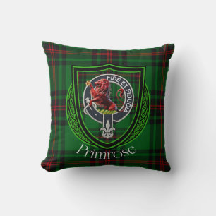 Primrose Schotse Clan Tartan & Crest Kussen
