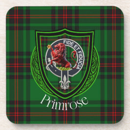Primrose Scottish Clan Tartan & Crest Bier Onderzetter