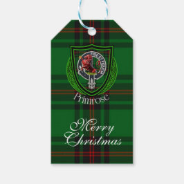 Primrose Scottish Clan Tartan & Crest Cadeaulabel