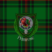 Primrose Scottish Clan Tartan Crest Fleece Deken