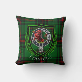Primrose Scottish Clan Tartan & Crest Kussen