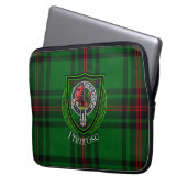 Primrose Scottish Clan Tartan & Crest Laptop Sleeve (Voorkant Links)