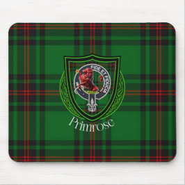 Primrose Scottish Clan Tartan & Crest Muismat