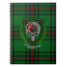 Primrose Scottish Clan Tartan & Crest Notitieboek