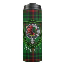 Primrose Scottish Clan Tartan & Crest Thermosbeker