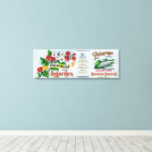 Primrose Sugar Corn LabelHoopeston, IL Canvas Afdruk (Insitu (Houten vloer))