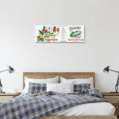 Primrose Sugar Corn LabelHoopeston, IL Canvas Afdruk (Insitu (Slaapkamer))