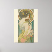 Primrose van Alphonse Mucha (1899) Canvas Afdruk (Voorkant)