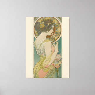 Primrose van Alphonse Mucha (1899) Canvas Afdruk