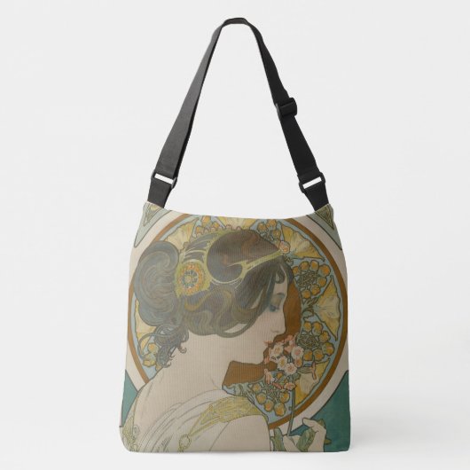 Primrose van Alphonse Mucha (1899) Crossbody Tas (Voorkant)