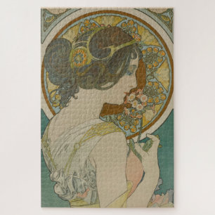 Primrose van Alphonse Mucha (1899) Legpuzzel