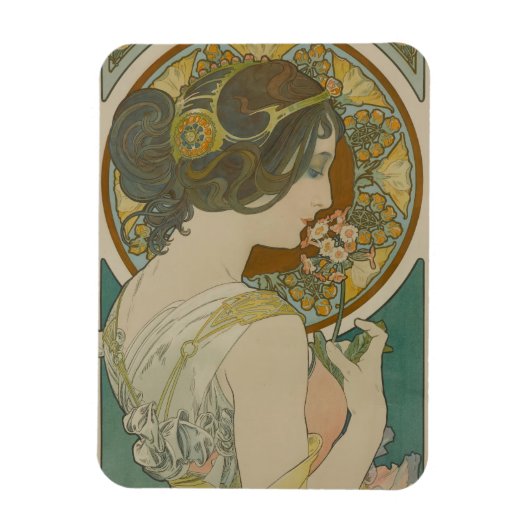 Primrose van Alphonse Mucha (1899) Magneet (Verticaal)