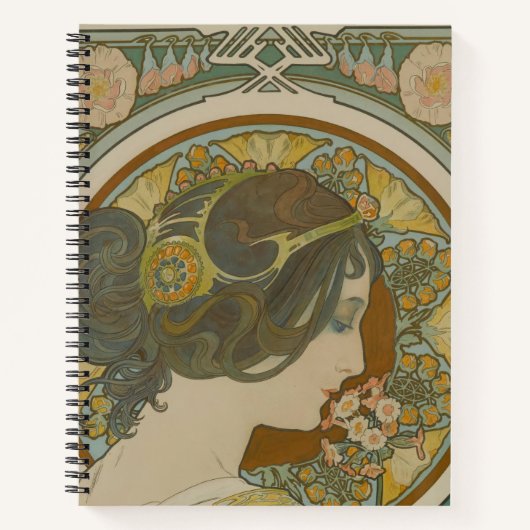 Primrose van Alphonse Mucha (1899) Notitieboek (Voorkant)