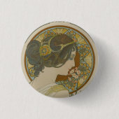 Primrose van Alphonse Mucha (1899) Ronde Button 3,2 Cm (Voorkant)