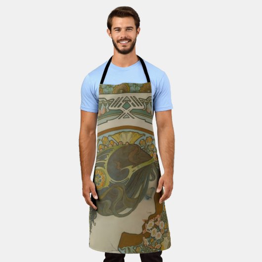 Primrose van Alphonse Mucha (1899) Schort (Gedragen)