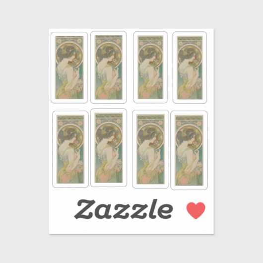 Primrose van Alphonse Mucha (1899) Sticker (Vel)