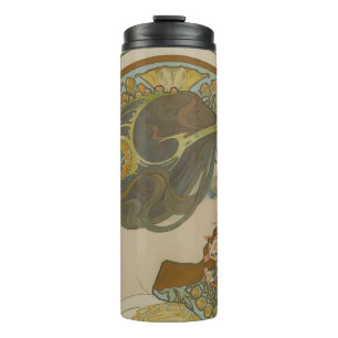Primrose van Alphonse Mucha (1899) Thermosbeker