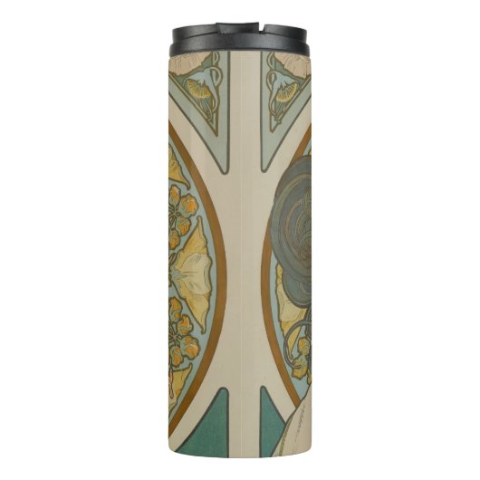 Primrose van Alphonse Mucha (1899) Thermosbeker (Achterkant)