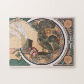 Primrose van Alphonse Mucha -  Art Nouveau Legpuzzel (Horizontaal)