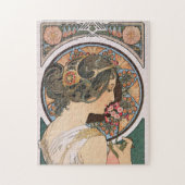 Primrose van Alphonse Mucha -  Art Nouveau Legpuzzel (Verticaal)