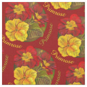 Primrose waterverf botanische veer stof (Close Up)
