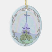 Primroses Christelijk Cross ornament (Rechts)