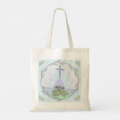 Primroses Christelijk Kruis tote tas (Achterkant)