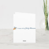 Primroses 'dank je' Notecard Bedankkaart (Achterkant)