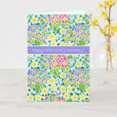 Primroses februari Verjaardag Kaart (Gele Bloem)